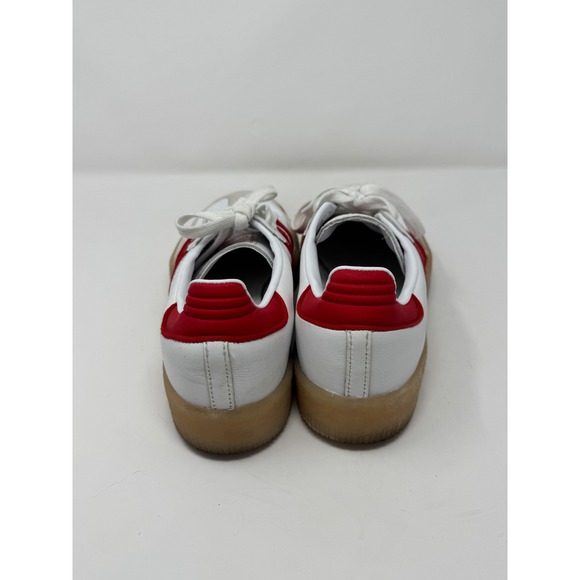 Adidas Red White Platform Samba Sneakers